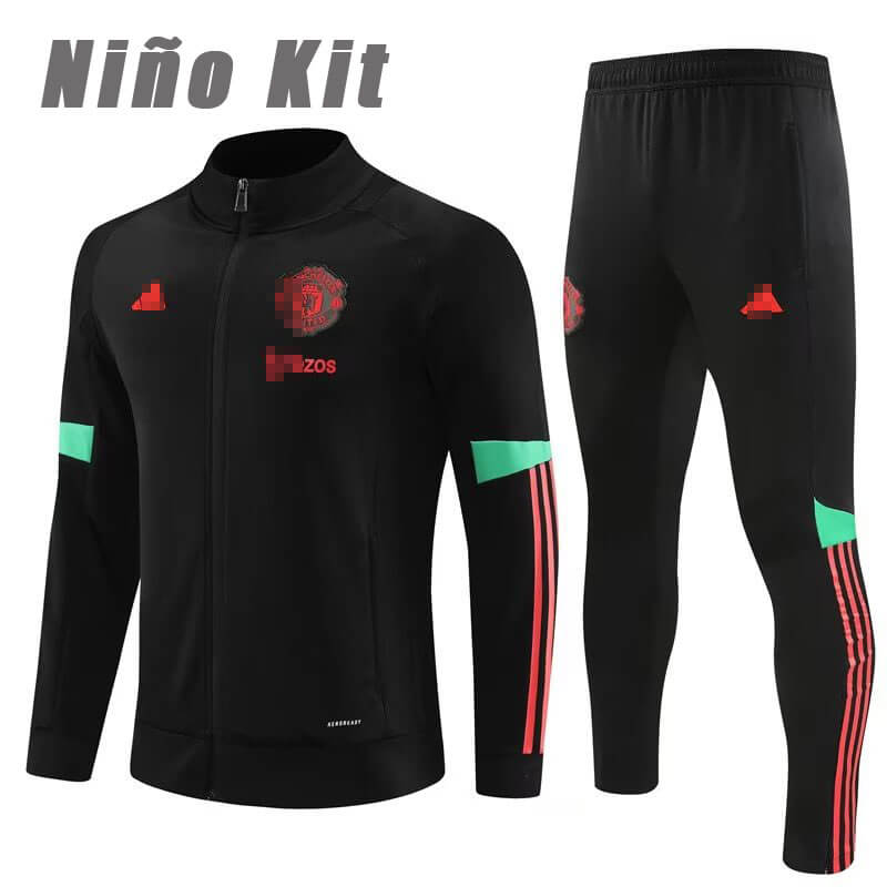 Chandal de Manchester United 2023/2024 Niño Negro